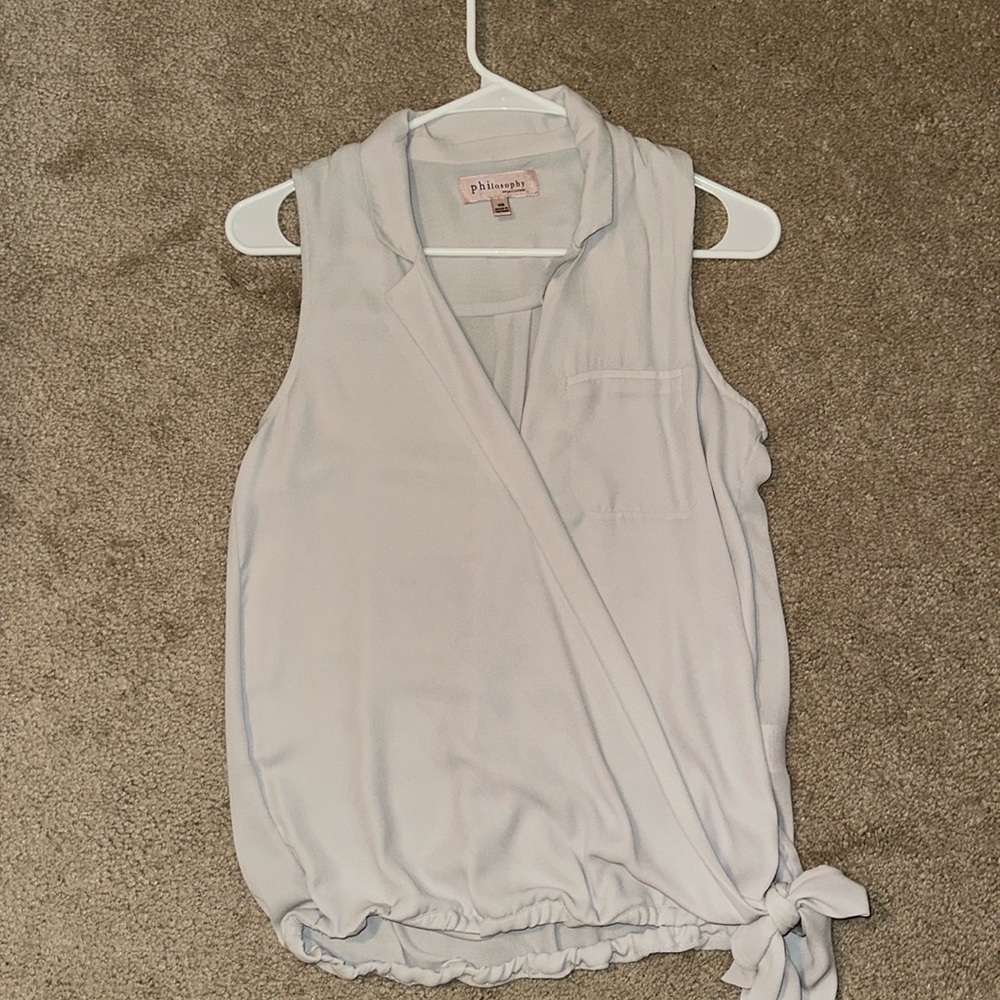 Philosophy Blouse - Tie bottom